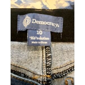 Democracy Ab Solution Jeans Womens 10 Dark Wash Straight Leg Denim Tummy Control